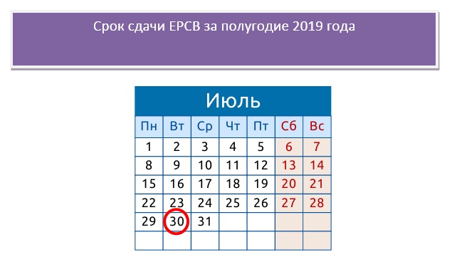 РСВ за полугодие 2019