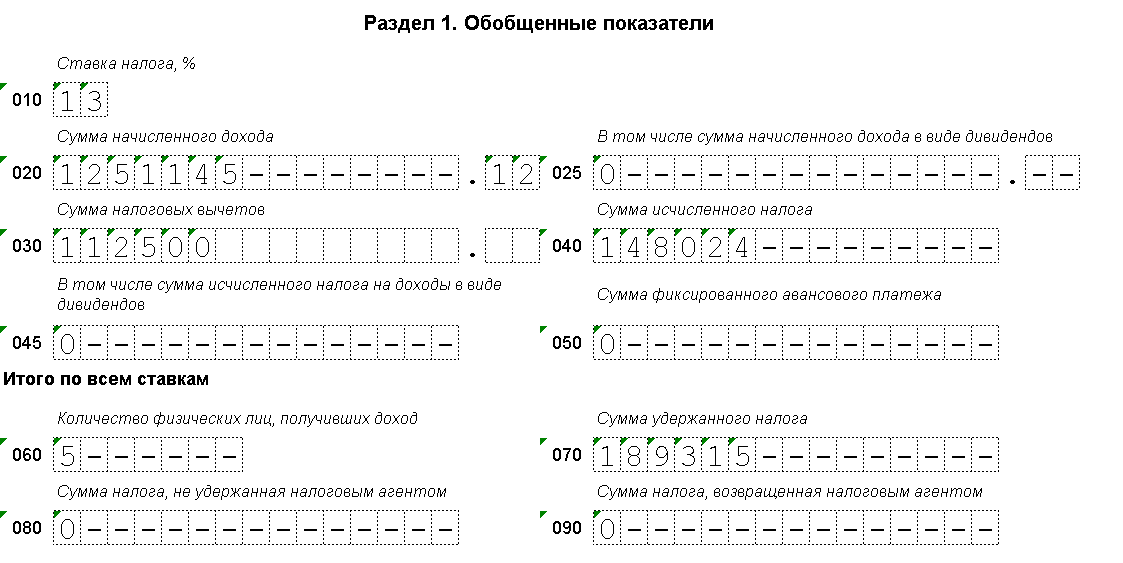 6 ндфл дивиденды образец